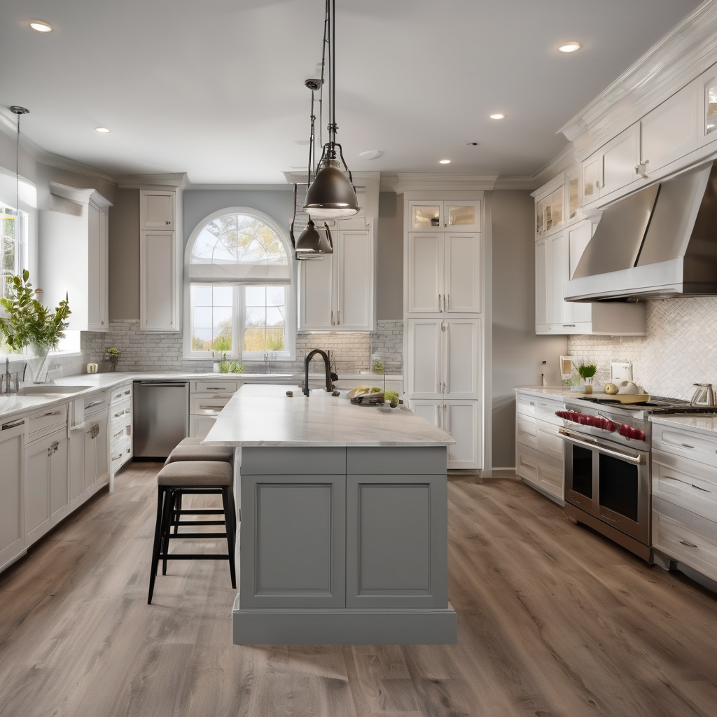 Professional home remodeling team collaborating on modern project