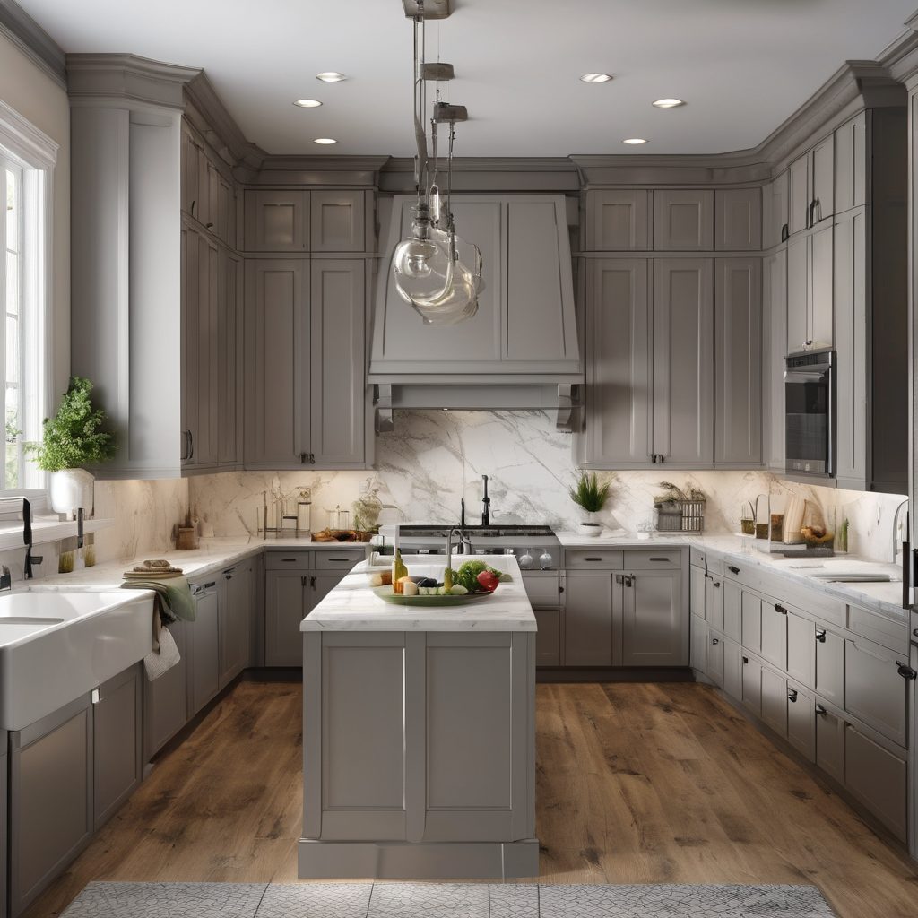 Modern kitchen remodeling project completed by professional contractor team